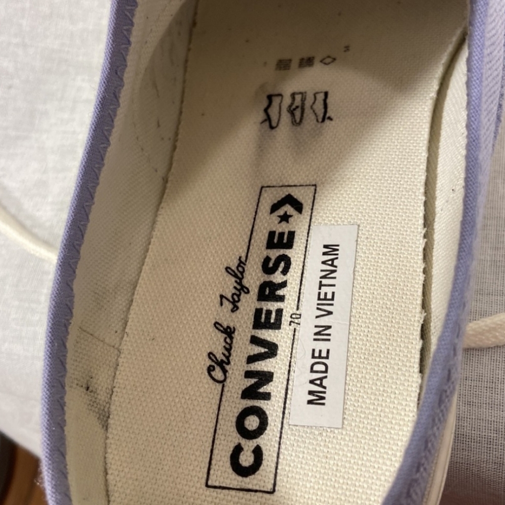 Converse Mule Slip On Chuck 70 All Star  Lavender Sapphire Sneakers W 9.5 /M 7.5 - Picture 7 of 9